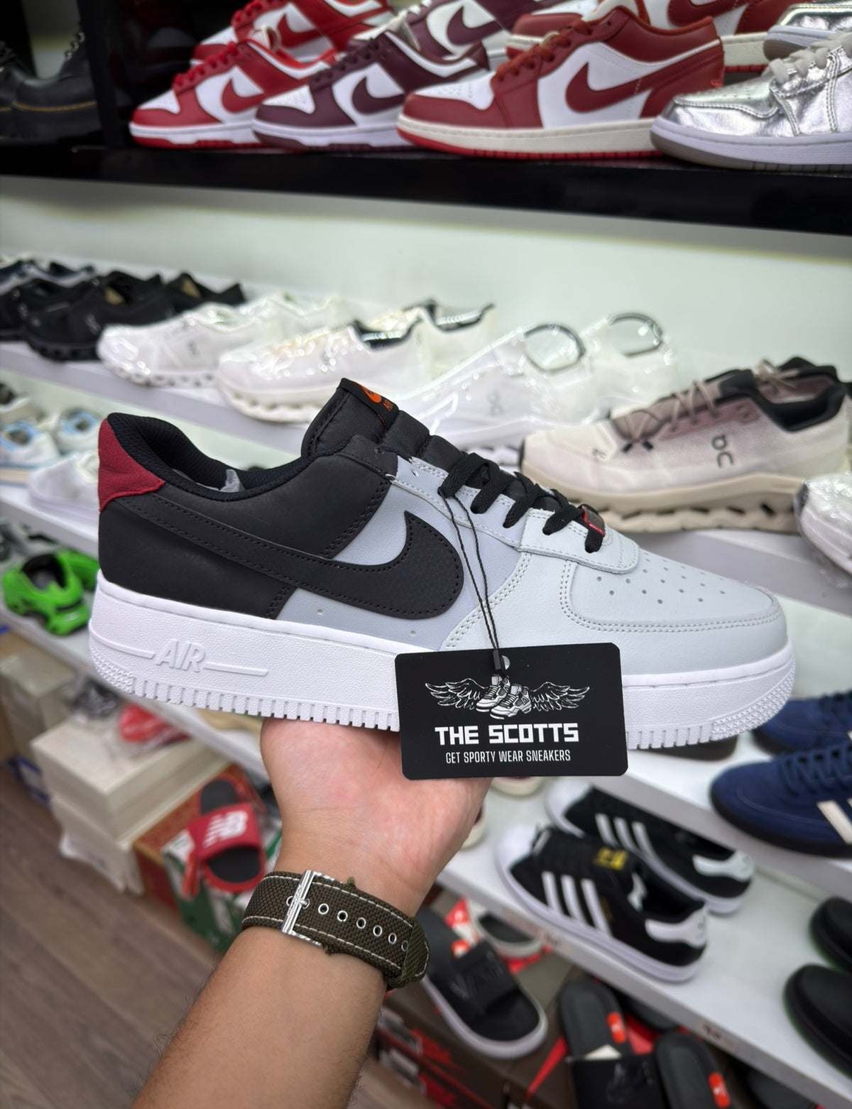 Nike Air Force 1 Black Smoke Grey White