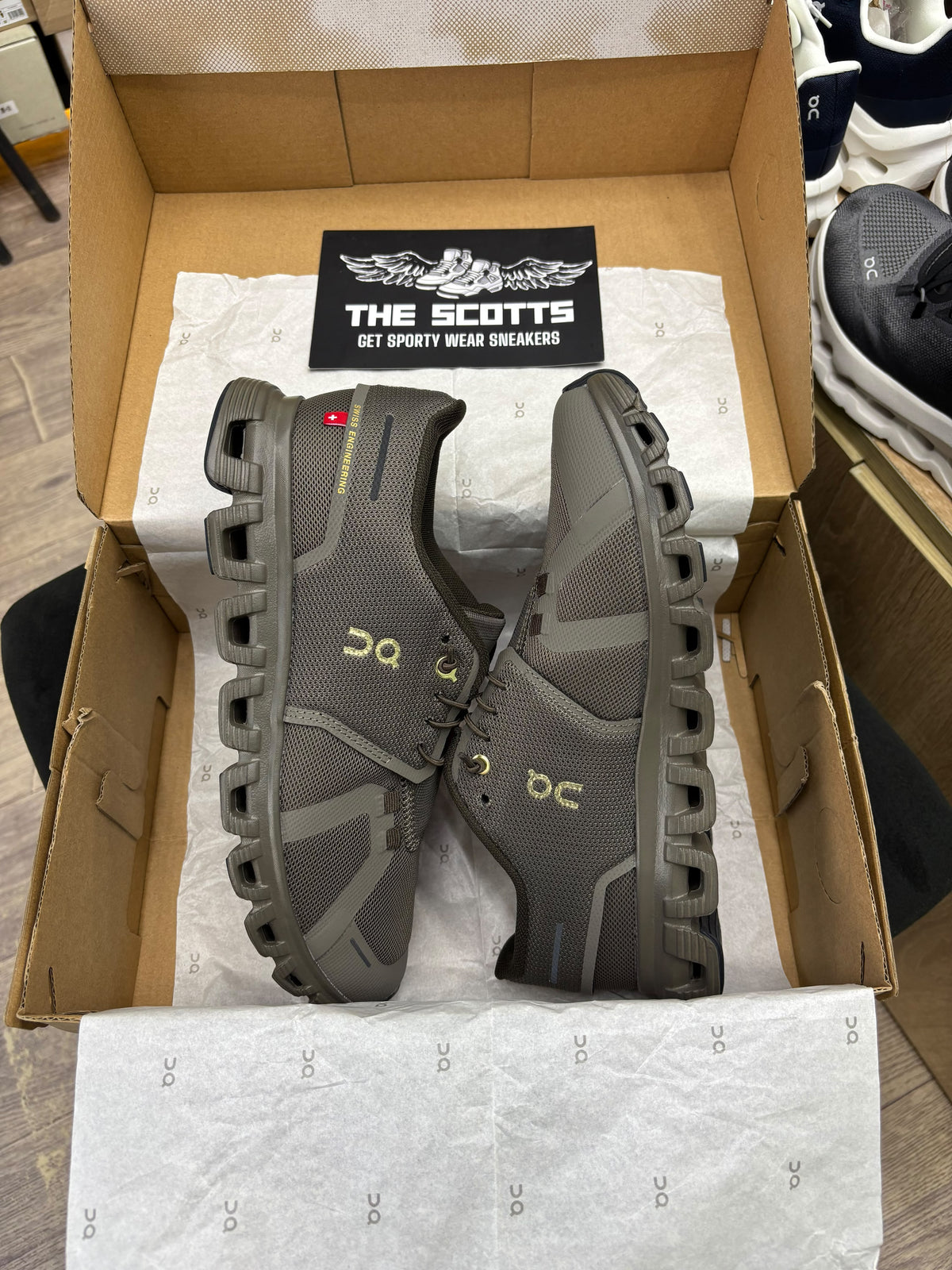 On Cloud 6 "Year of the Horse" running sneaker in the Grizzly/Grizzly brown