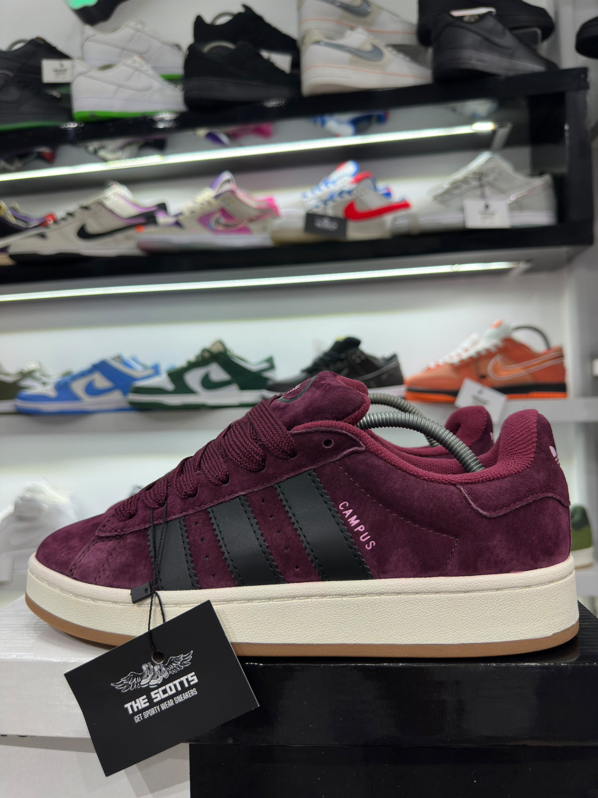 adidas Campus 00s In burgundy