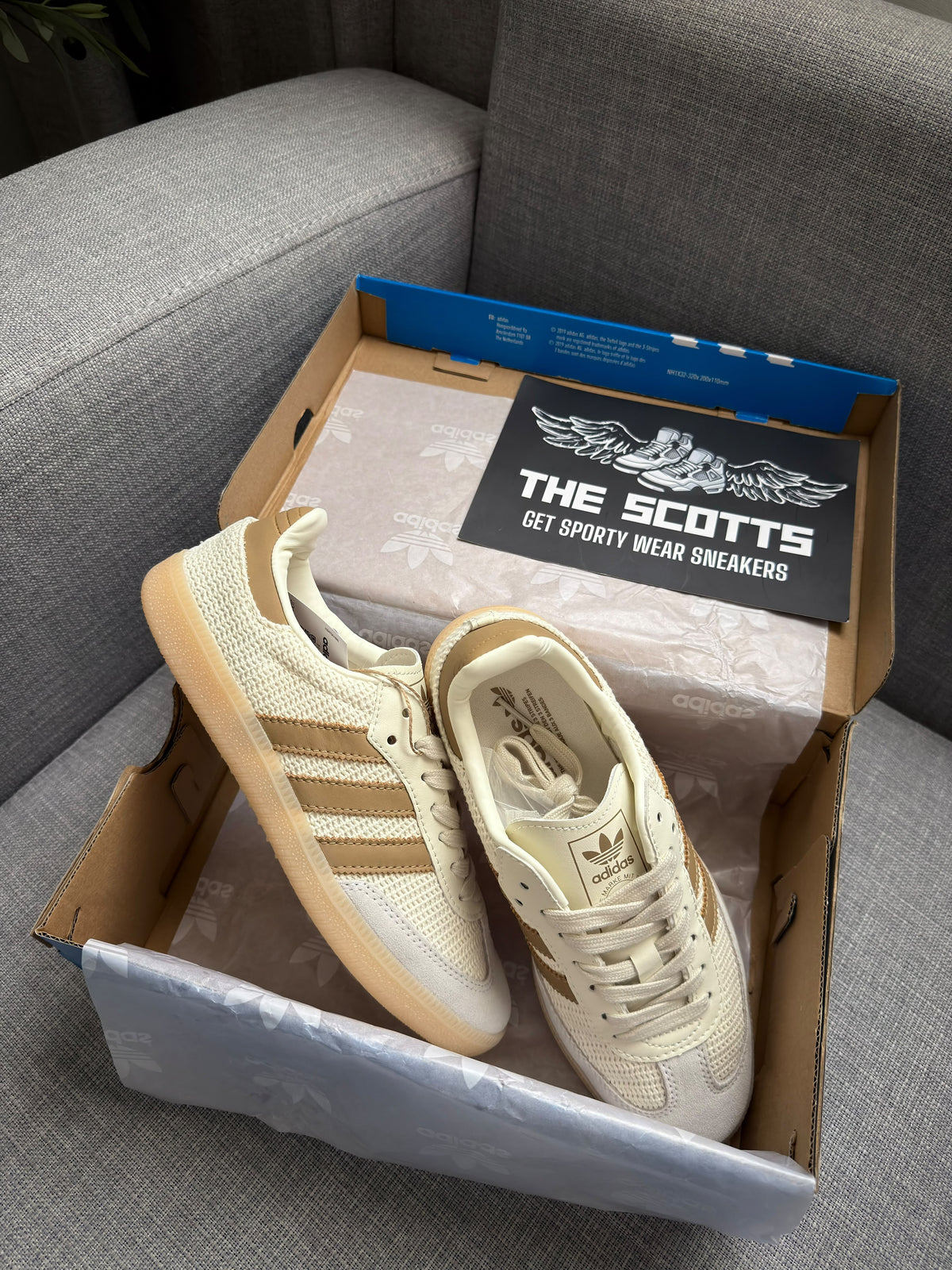 adidas samba Cream White / Cardboard