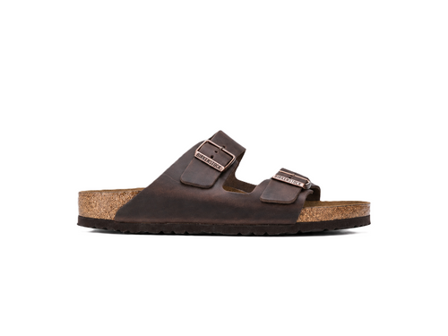 Birkenstock Tan Brown Arizona Double Strap Slipper - Natural Leather