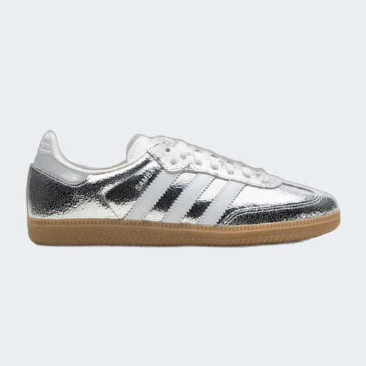 adidas samba silver metallic