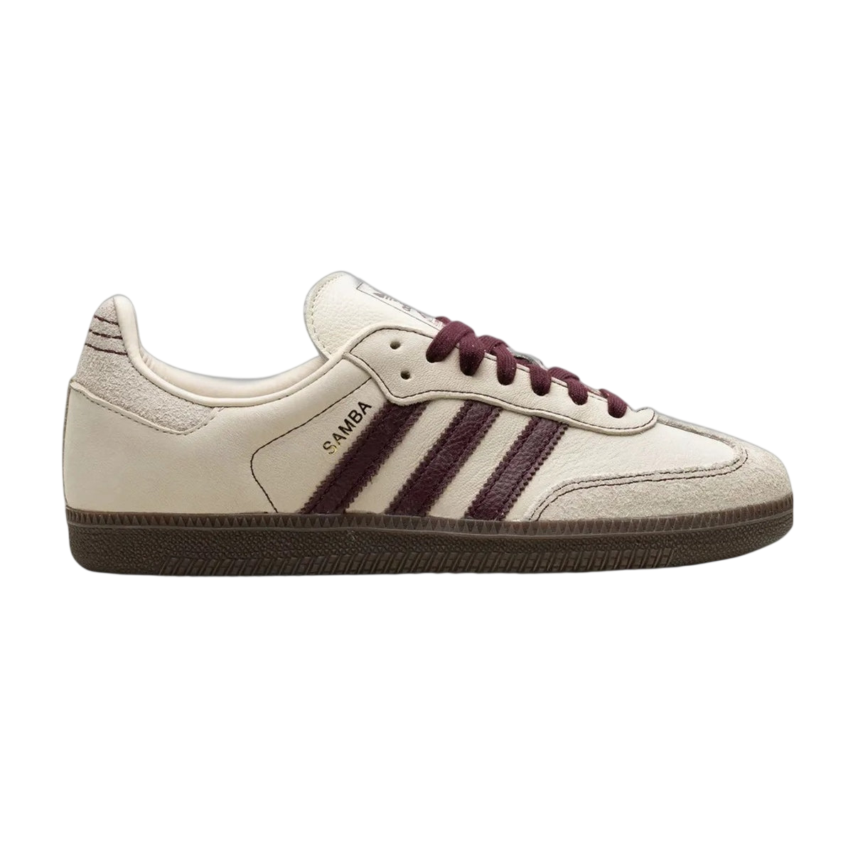 adidas samba white maroon