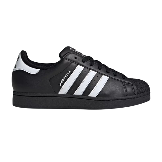 adidas super star in black