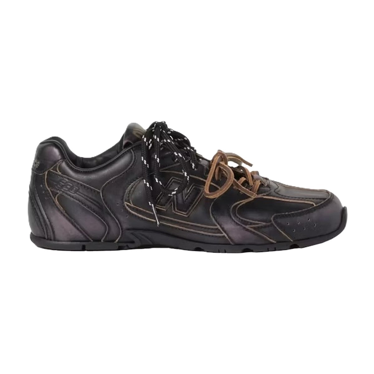 MIU MIU x New Balance black leather