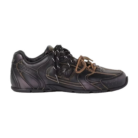 MIU MIU x New Balance black leather