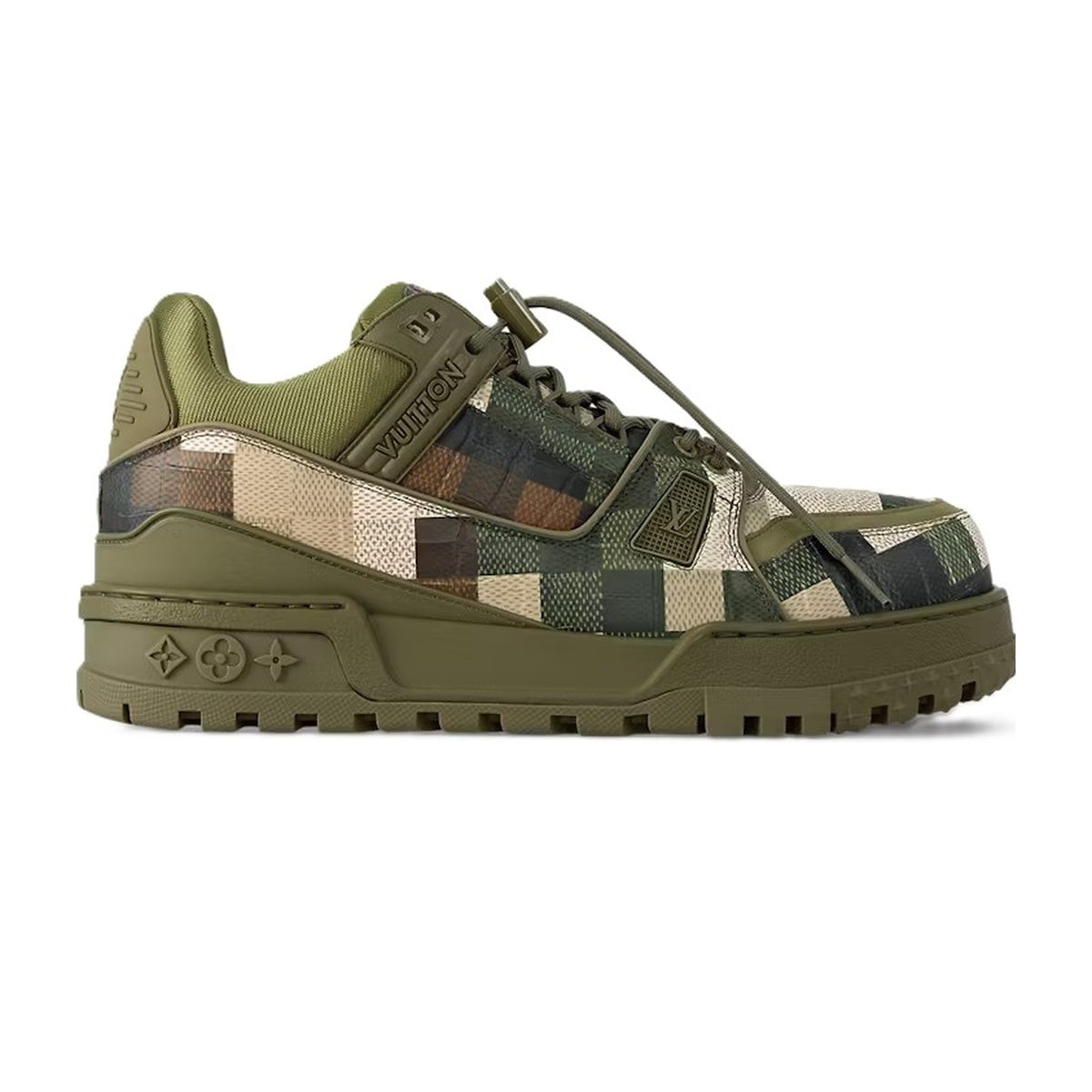 Louis Vuitton LV Trainer Maxi Sneaker Green Damoflage Damier