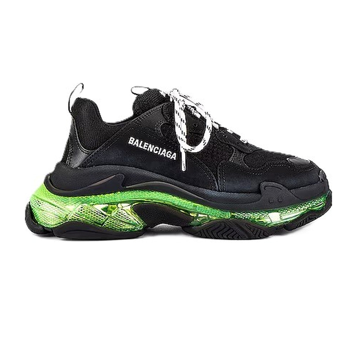 Balenciaga Triple S Clear Sole Neon green
