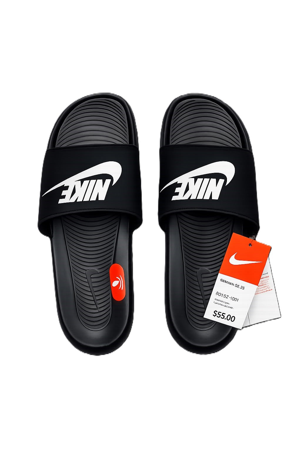 Nike tech  Slipper black white