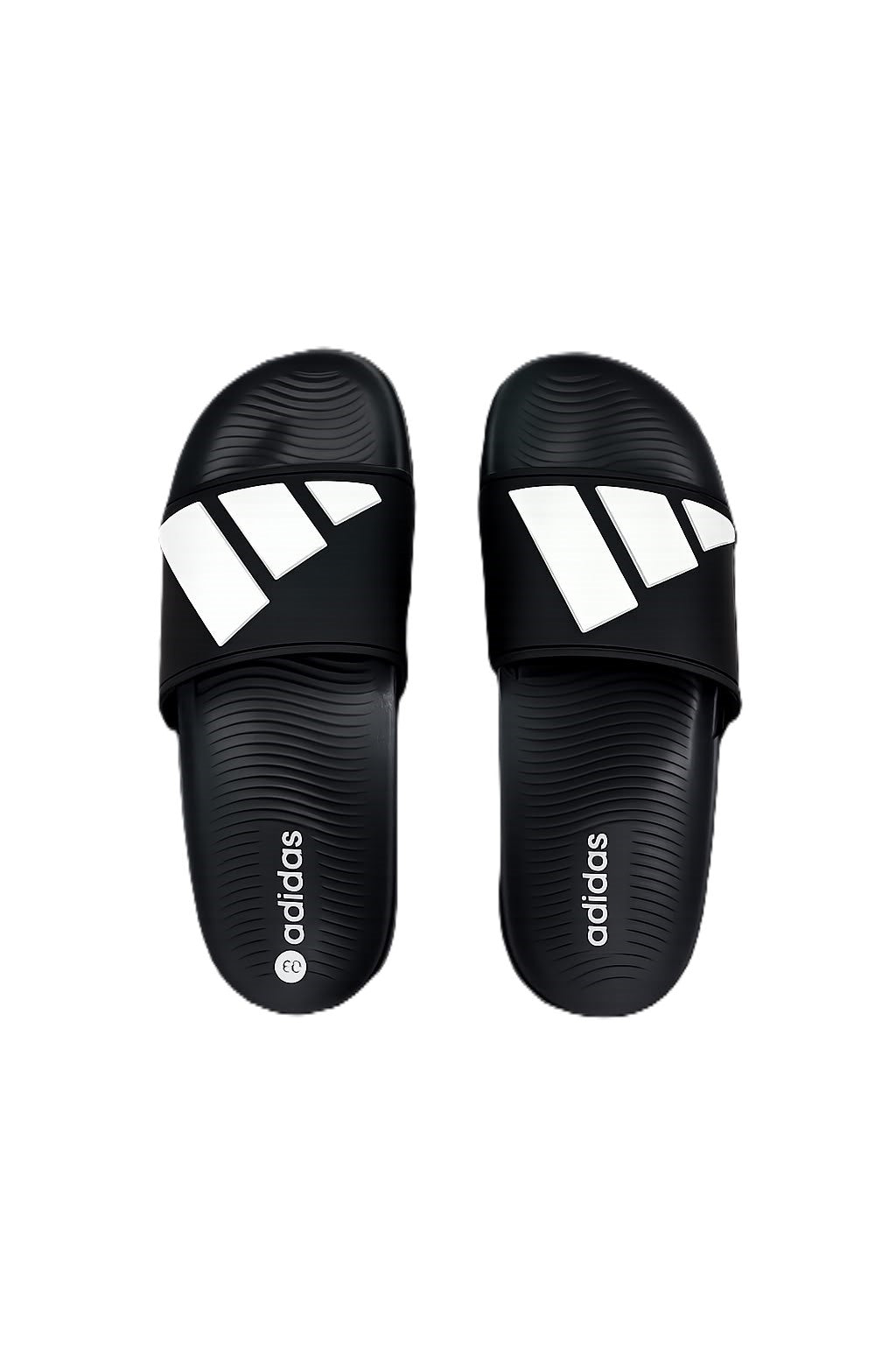 Adidas slipper black white