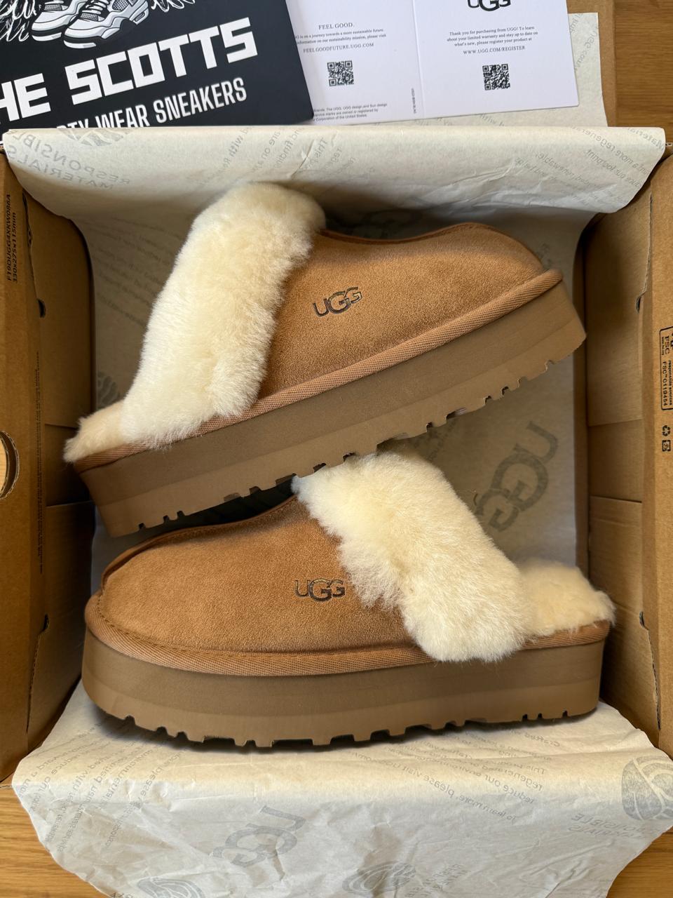 UGG Disquette shearling-lined suede sandals
