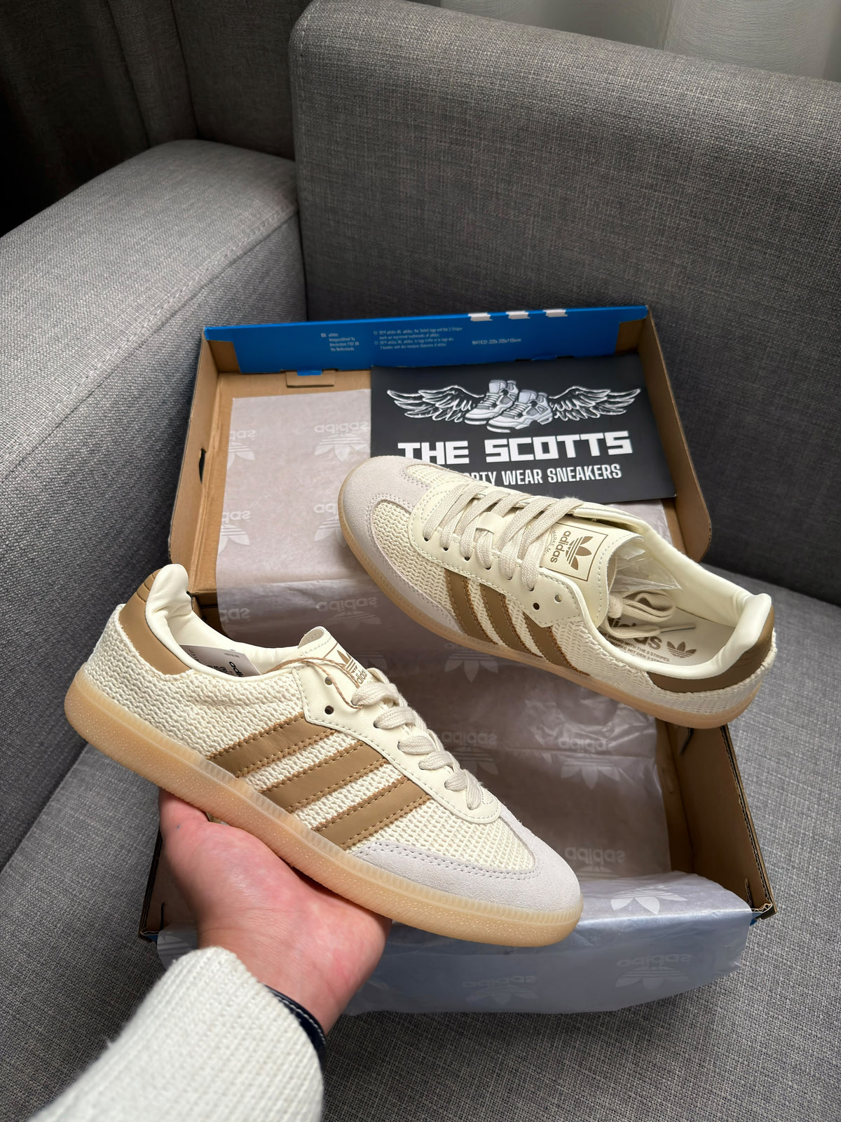 adidas samba Cream White / Cardboard