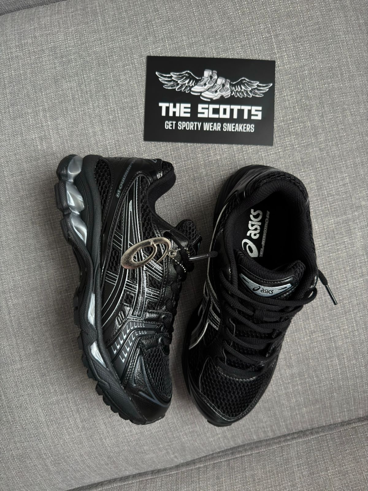 ASICS Gel-Kayano 14 black and pure silver