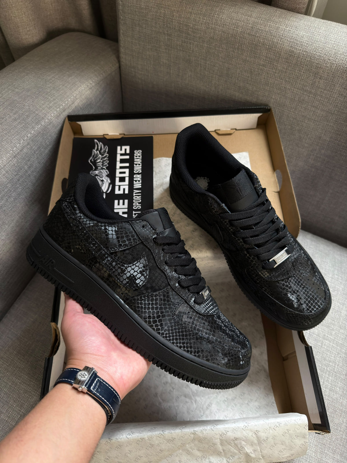 Nike Air Force x Kobe Bryant 1 Low Triple Black