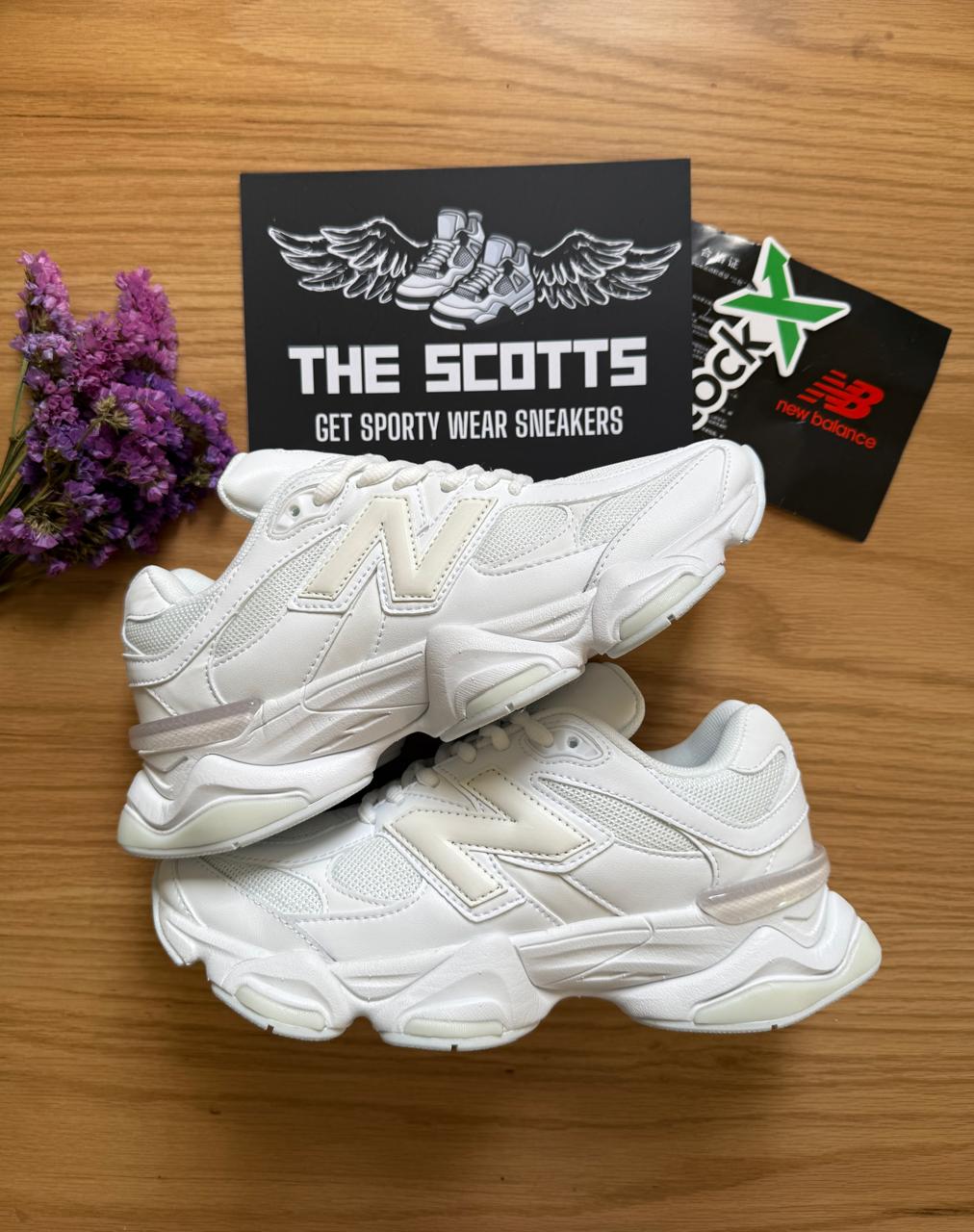 New Balance 9060 Triple white Leather