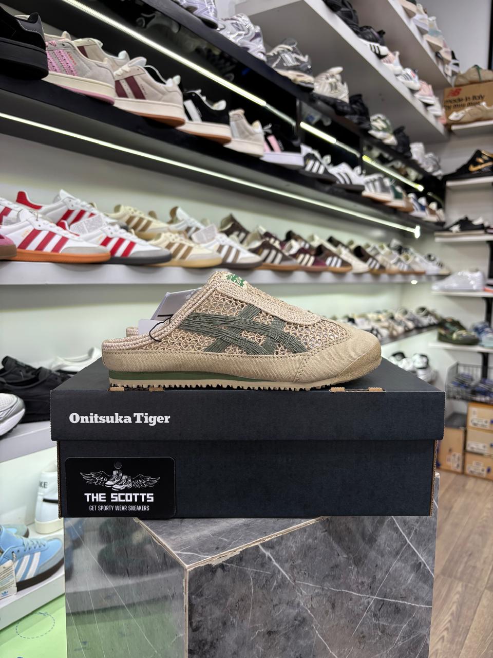 MEXICO 66 SABOT in beige green