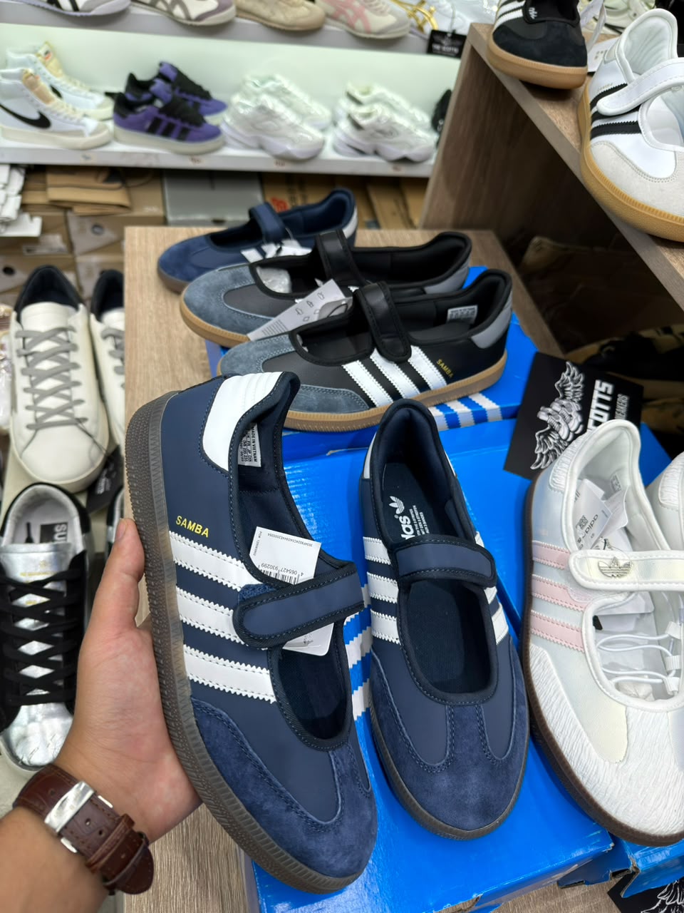 adidas samba jane navy