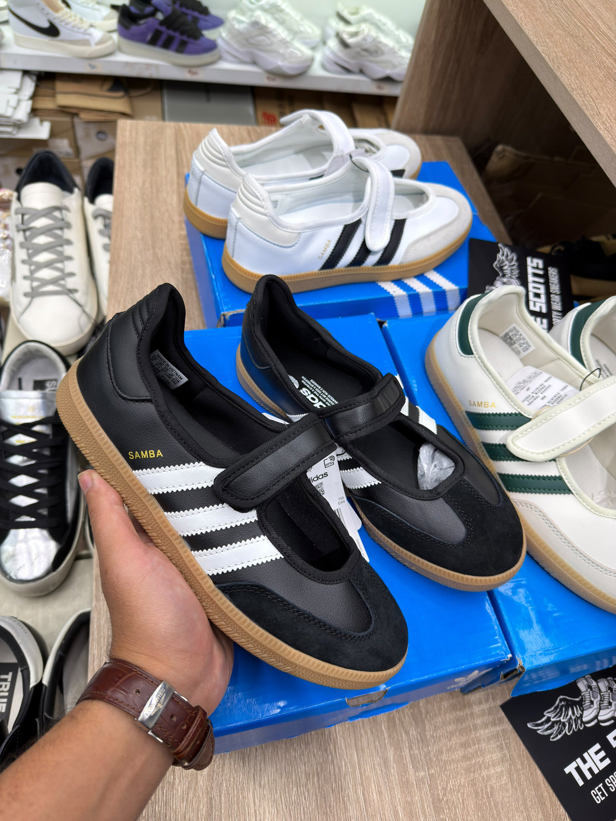 adidas samba jane all black