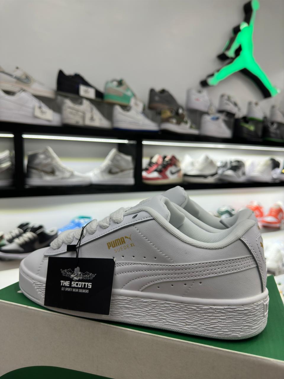 PUMA XL white leather