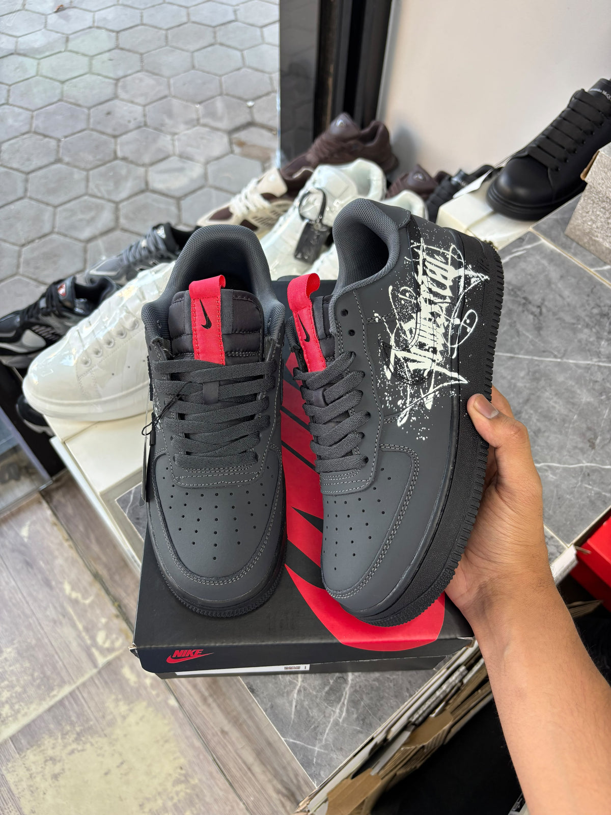 Nike Air Force 1 Low Anthracite Custom
