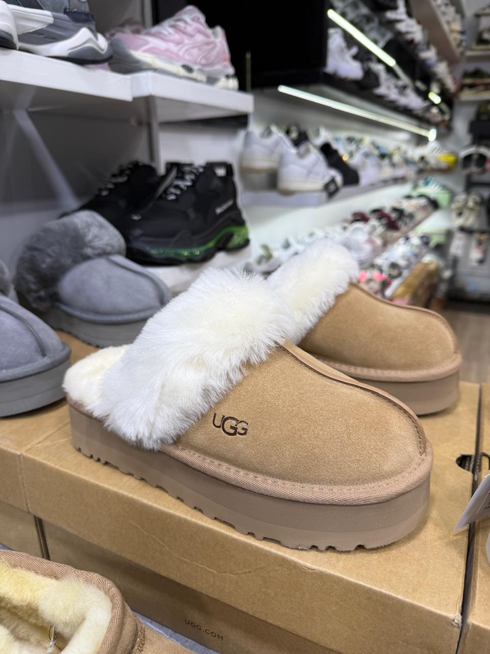 UGG Disquette shearling-lined suede sandals