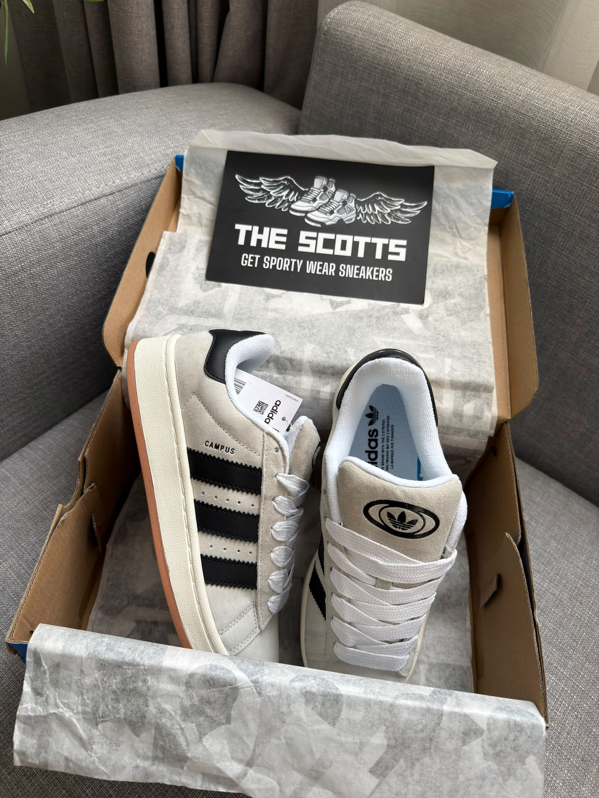 adidas Campus 00s Crystal White/Core Black
