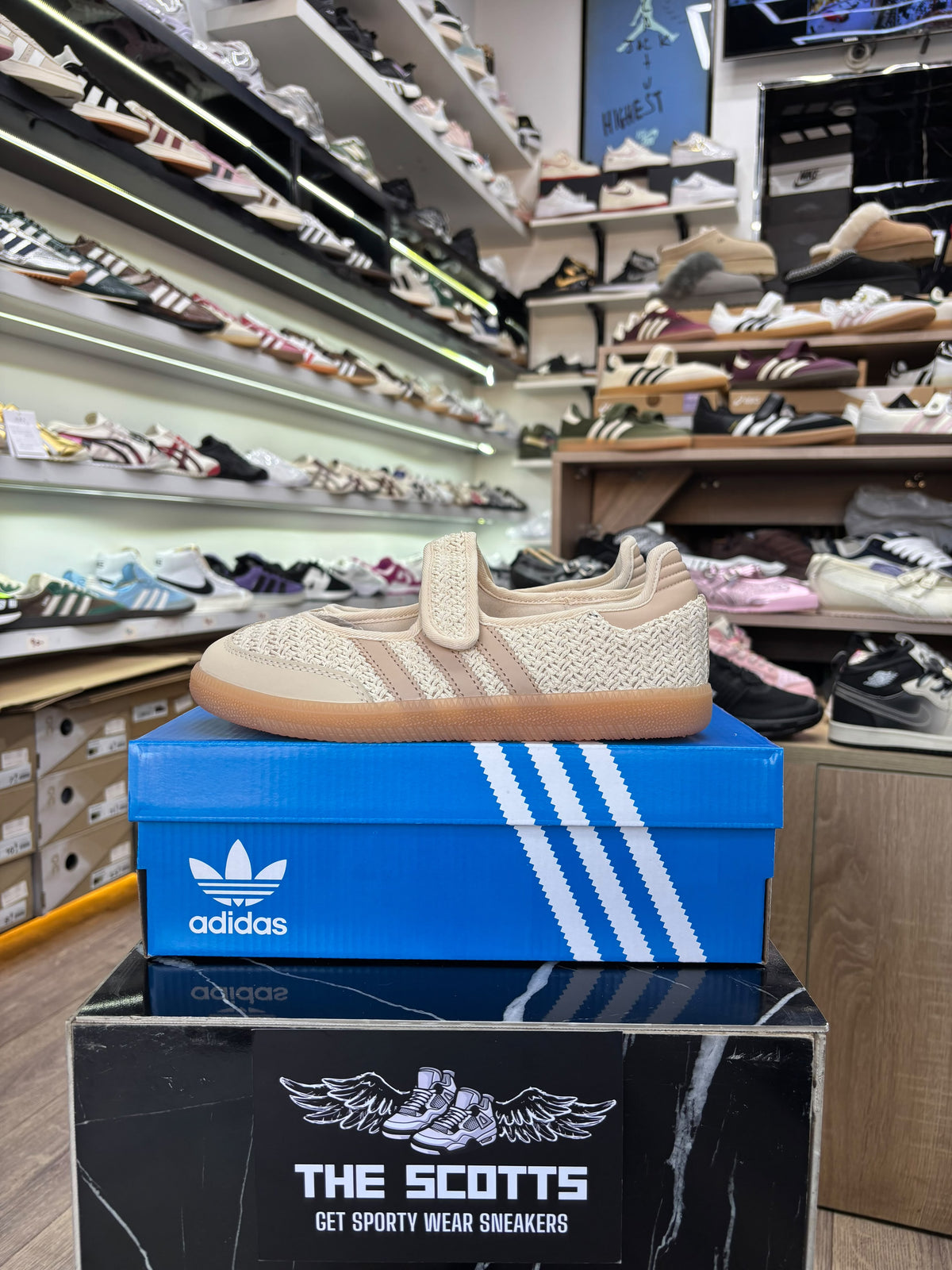 Adidas Samba Jane in the Wonder Quartz / Halo Blush