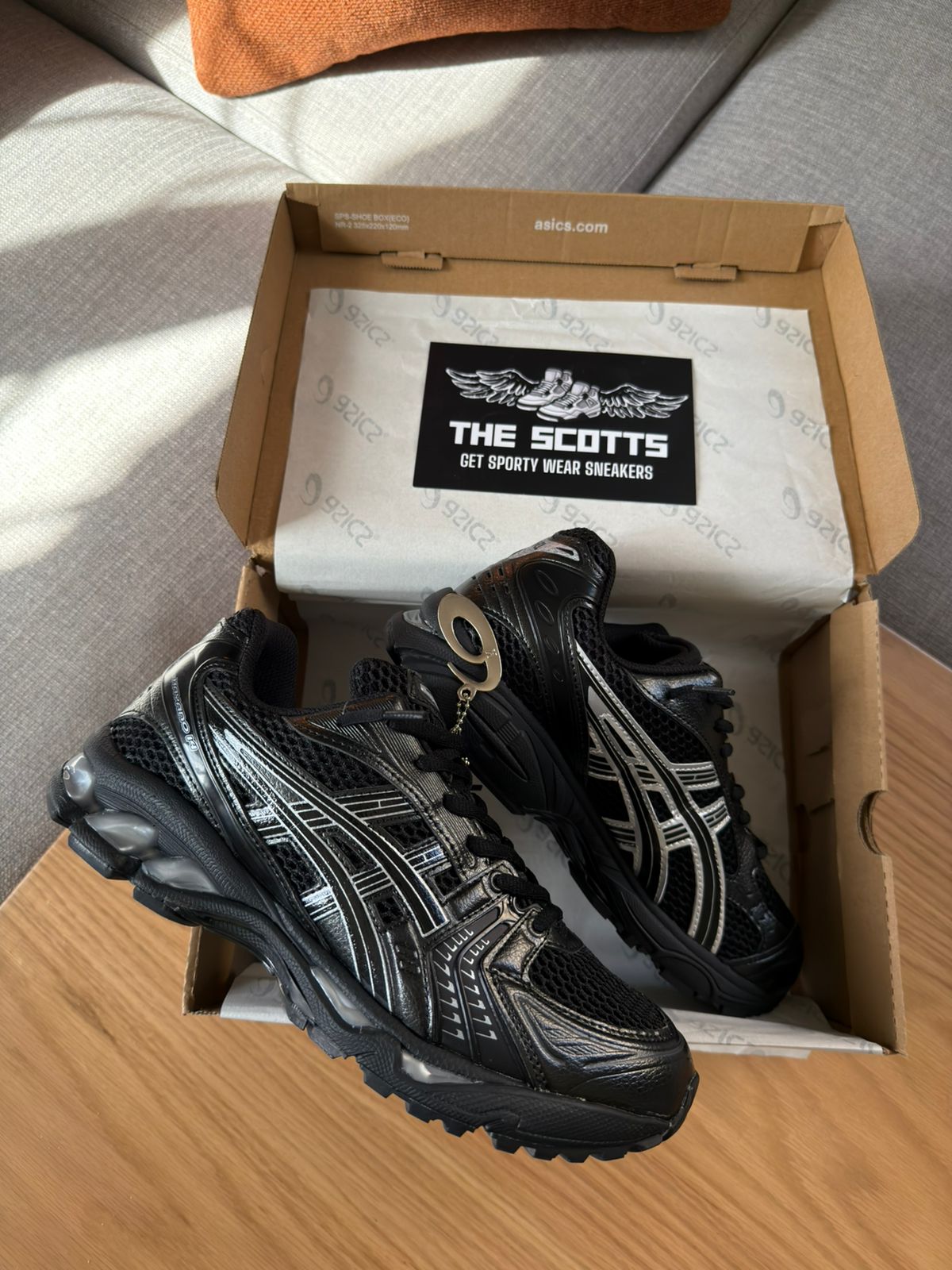 ASICS Gel-Kayano 14 black and pure silver