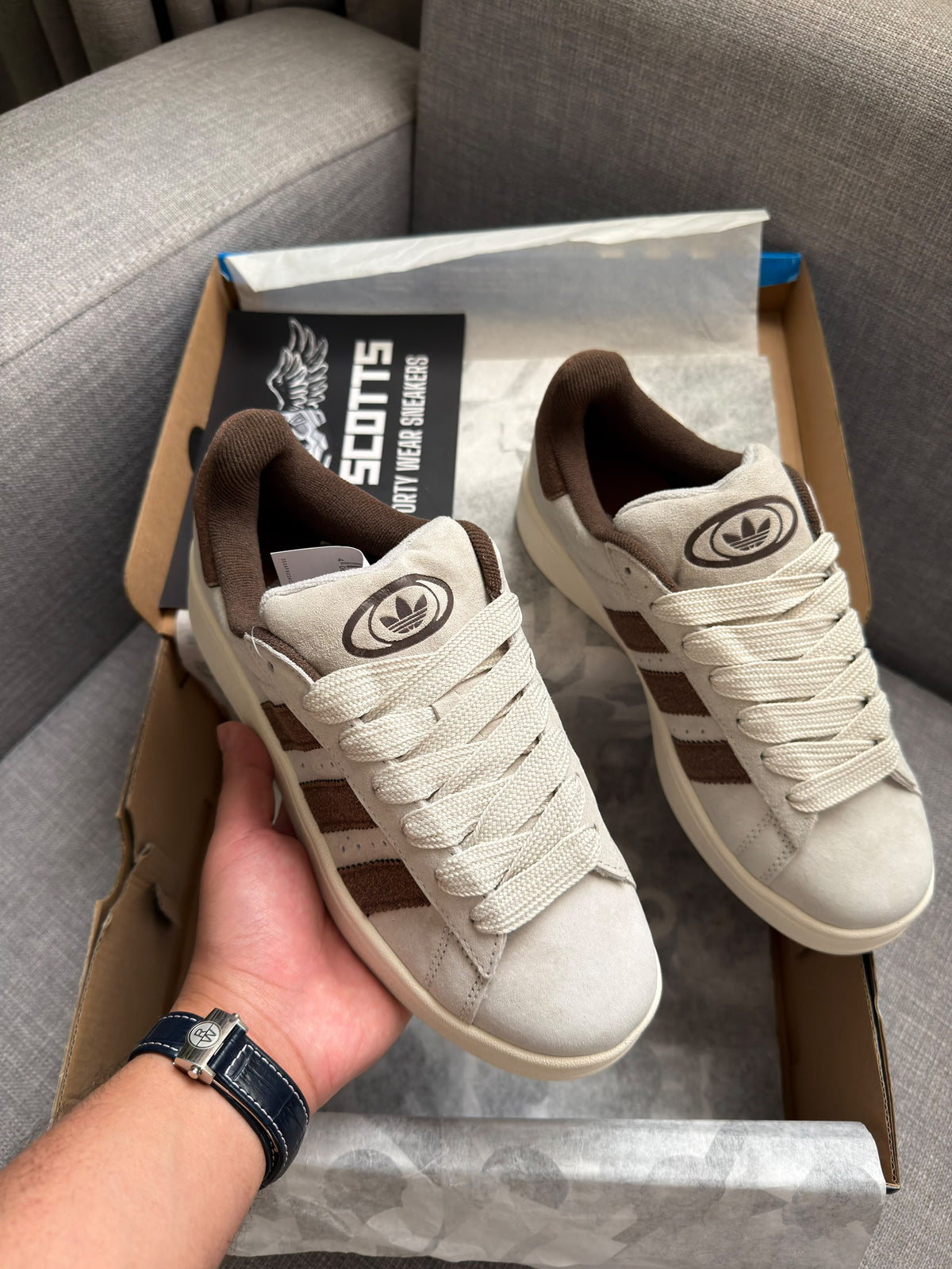 adidas Campus 00s In Cream Brown