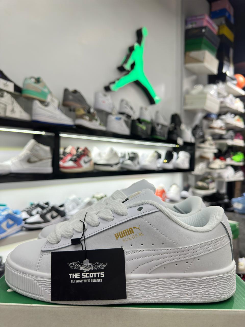 PUMA XL white leather