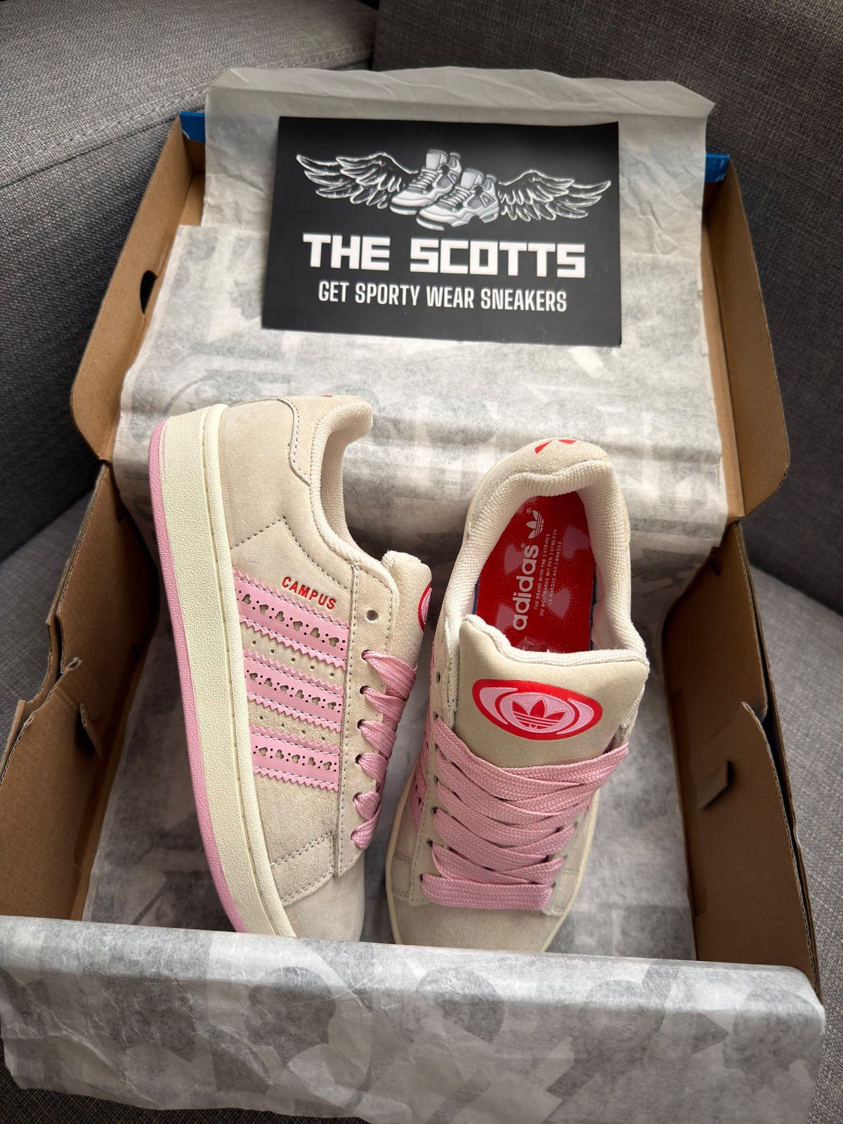 adidas Campus 00s In cream pink
