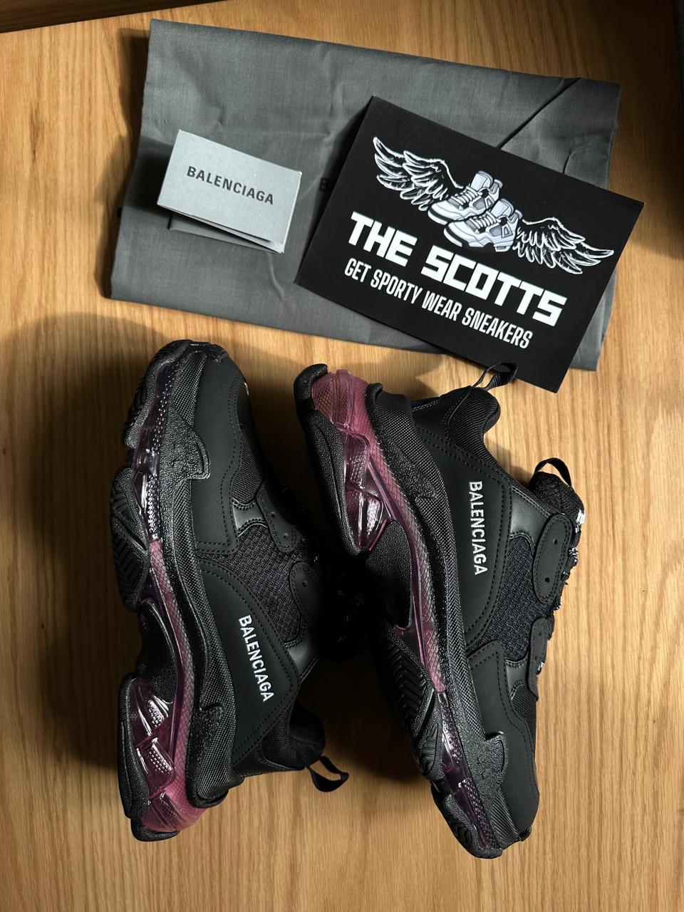Balenciaga Triple S Clear Sole Neon Pink