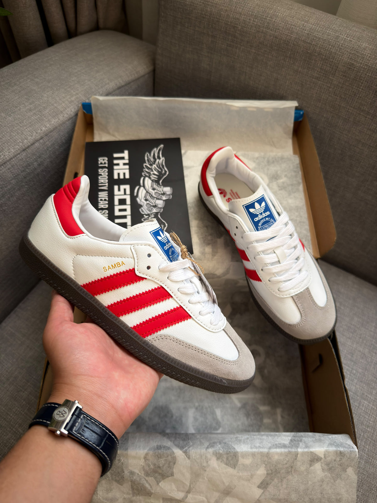 adidas samba better scarlet