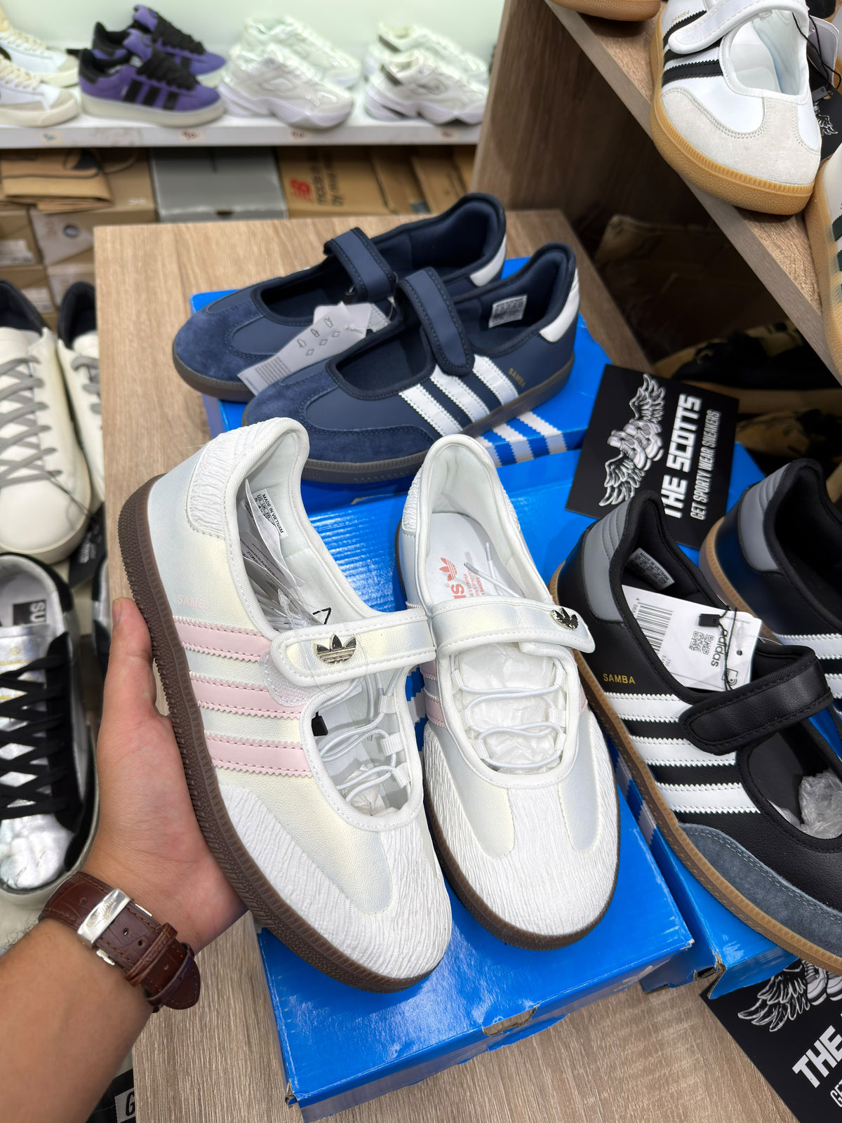 adidas samba jane Cloud White Pink