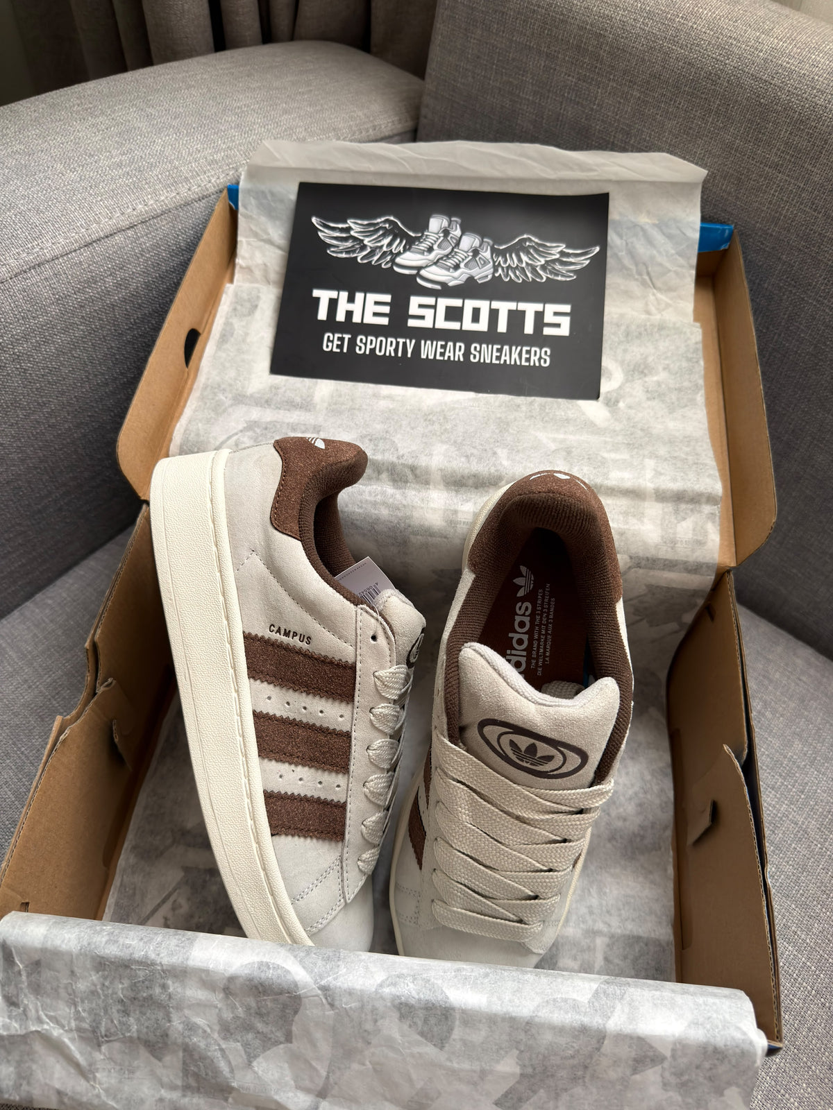 adidas Campus 00s In Cream Brown