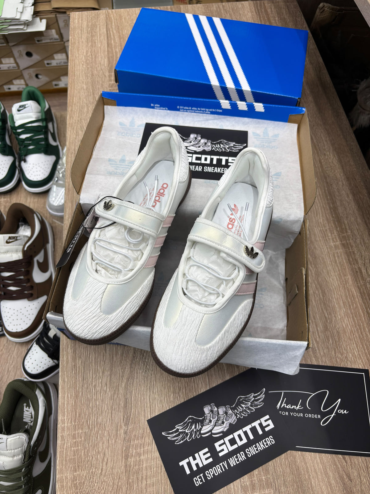 adidas samba jane Cloud White Pink