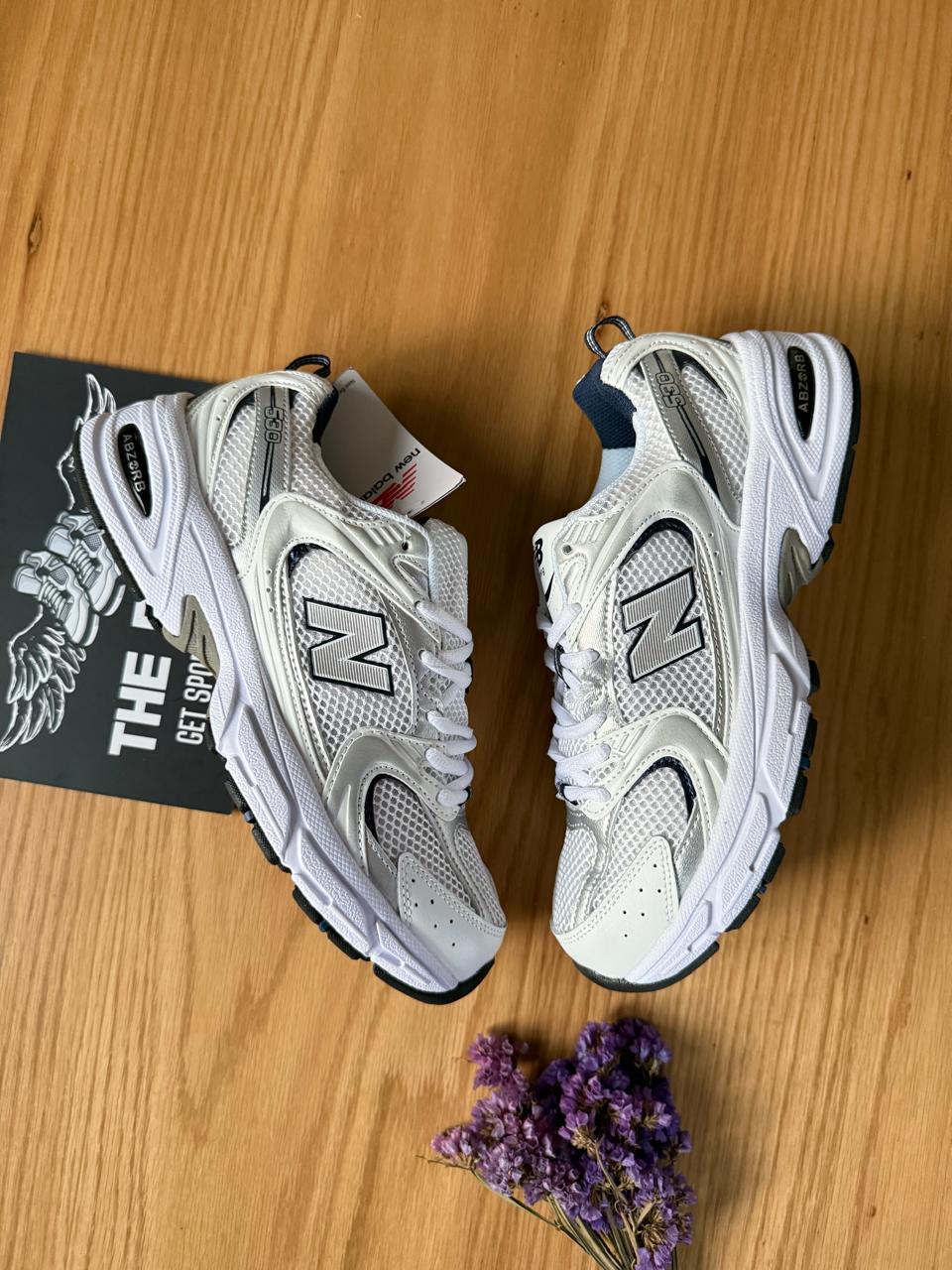 New Balance 530 White Silver Navy Running