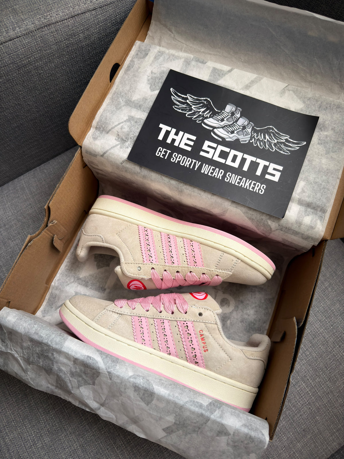 adidas Campus 00s In cream pink