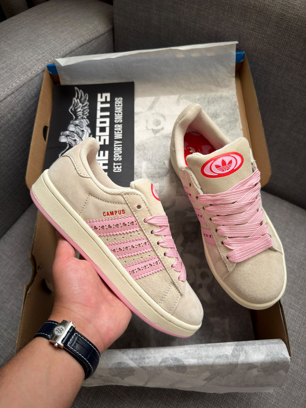 adidas Campus 00s In cream pink