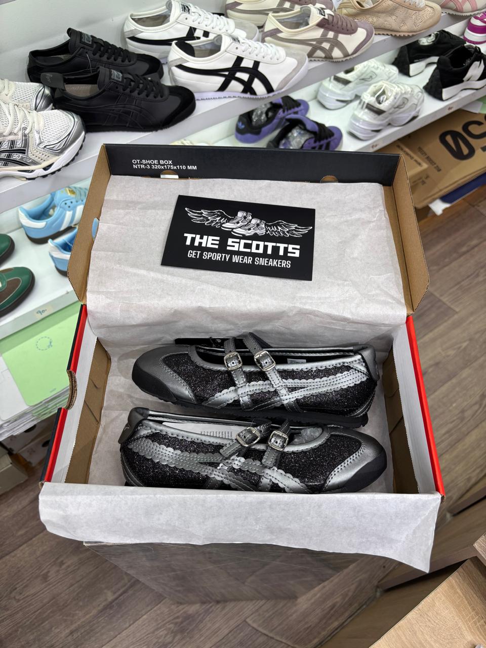 Onitsuka tiger ballerina Glitter BLACK/GUNMETAL