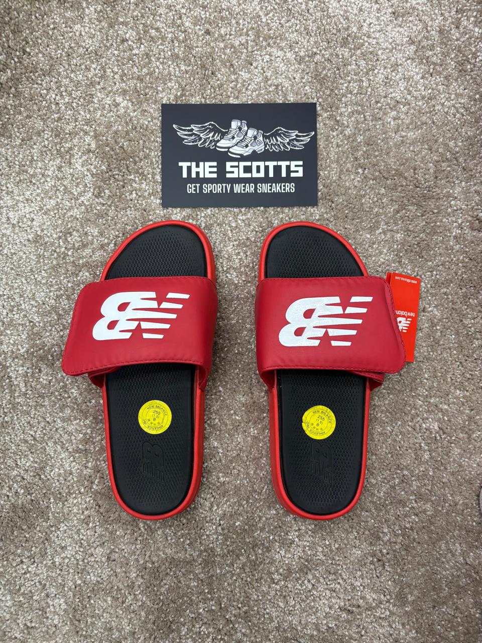 New balance slipper in red