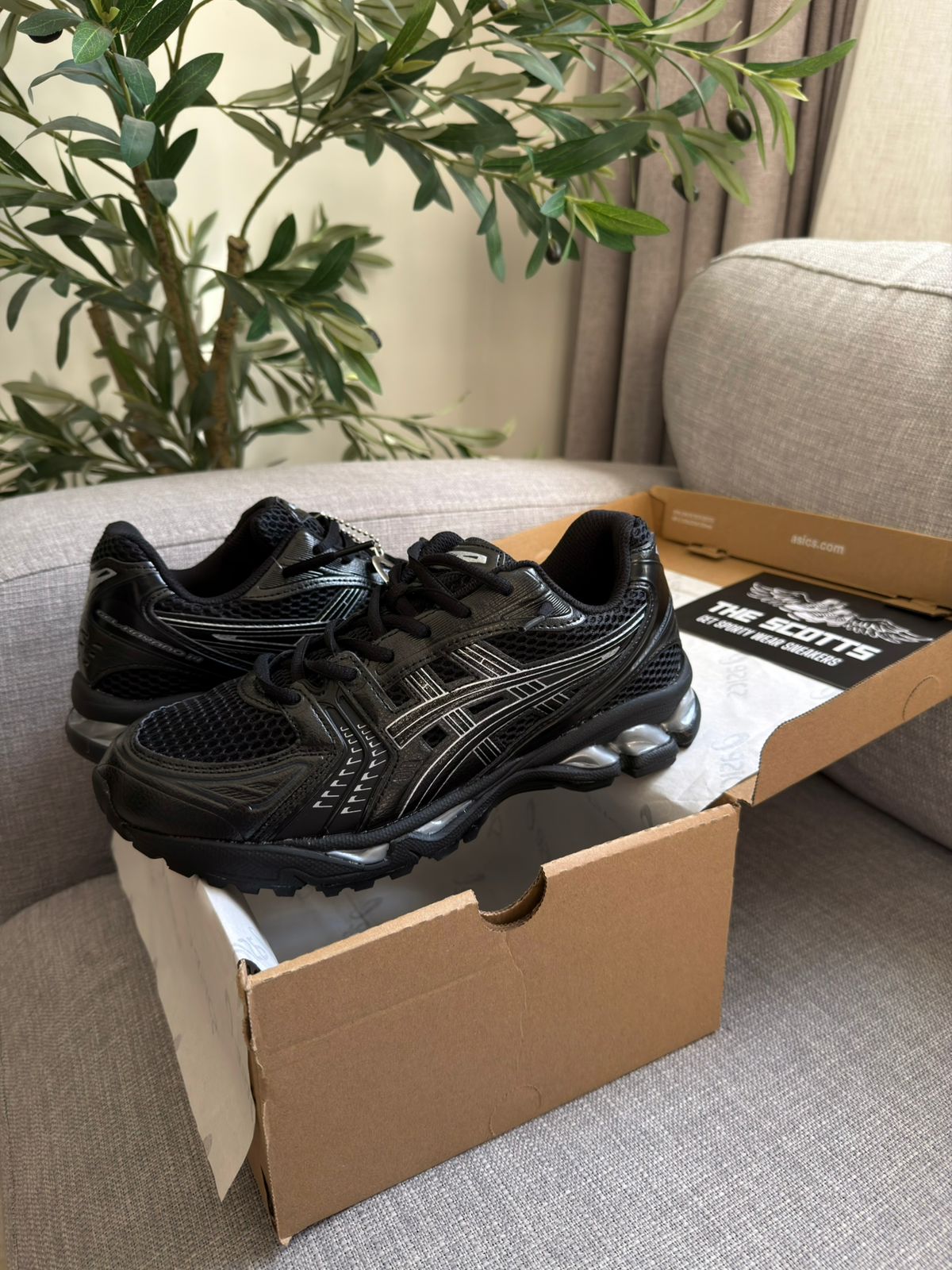 ASICS Gel-Kayano 14 black and pure silver