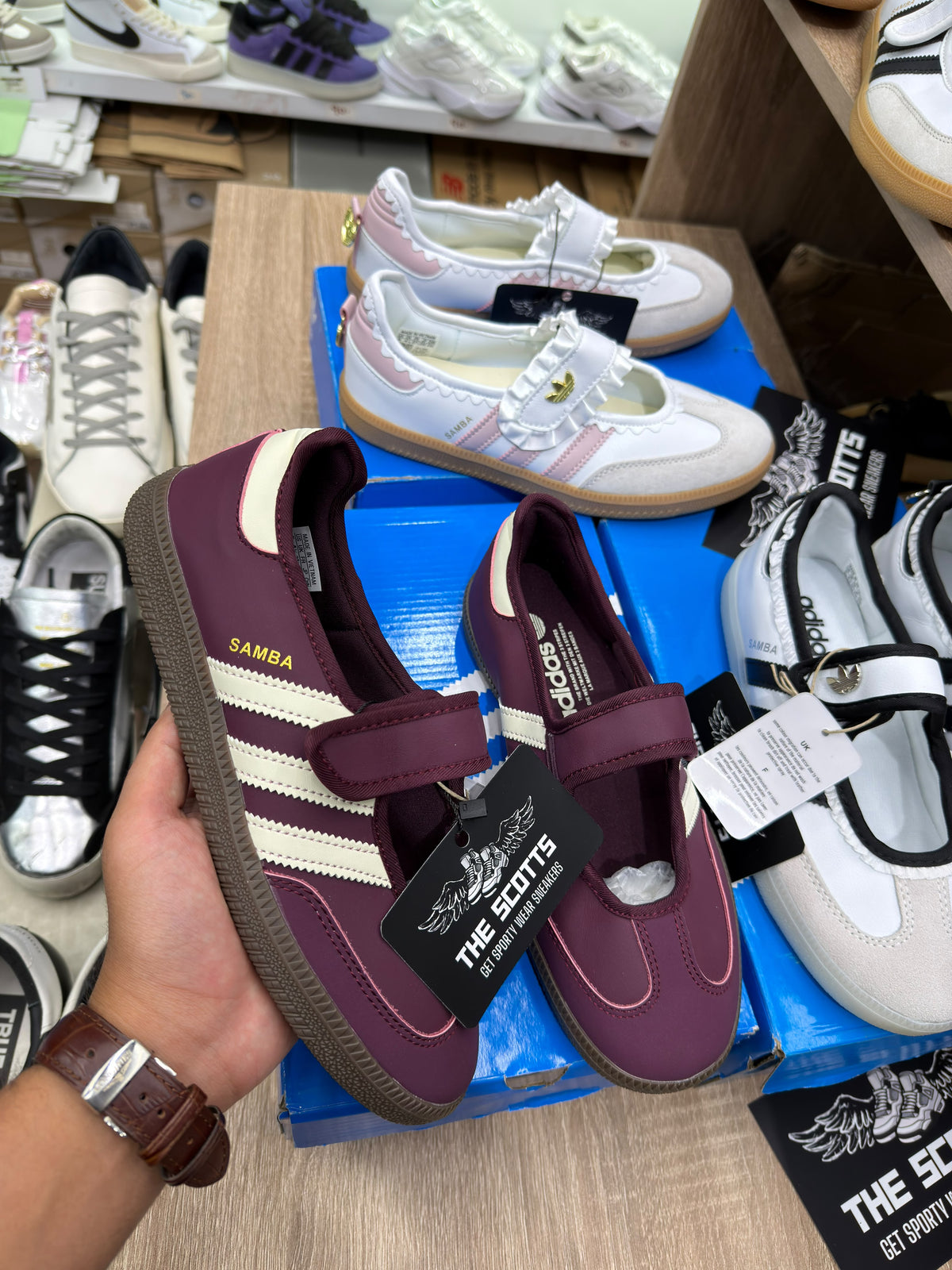 adidas samba jane Burgundy White Gum