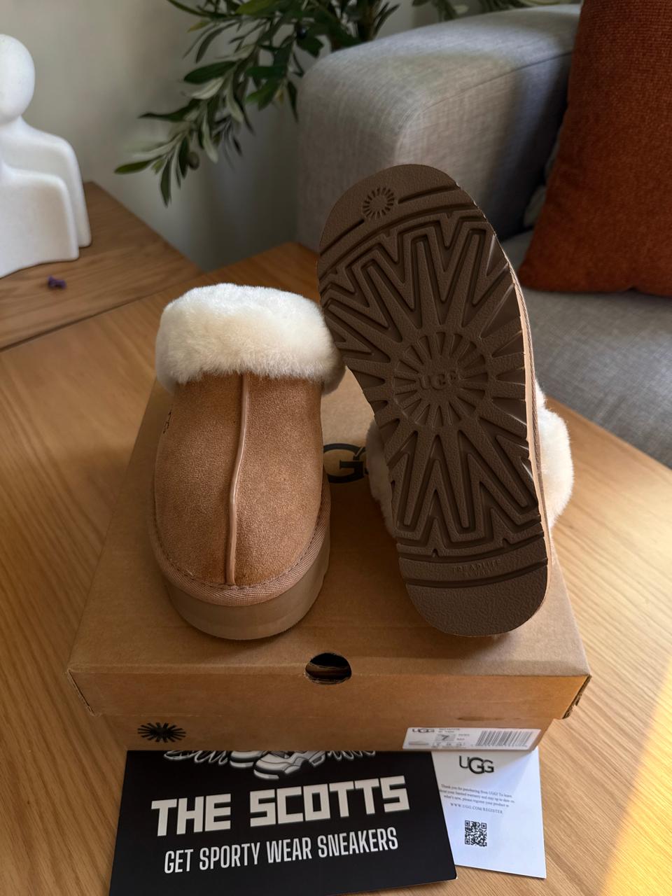 UGG Disquette shearling-lined suede sandals
