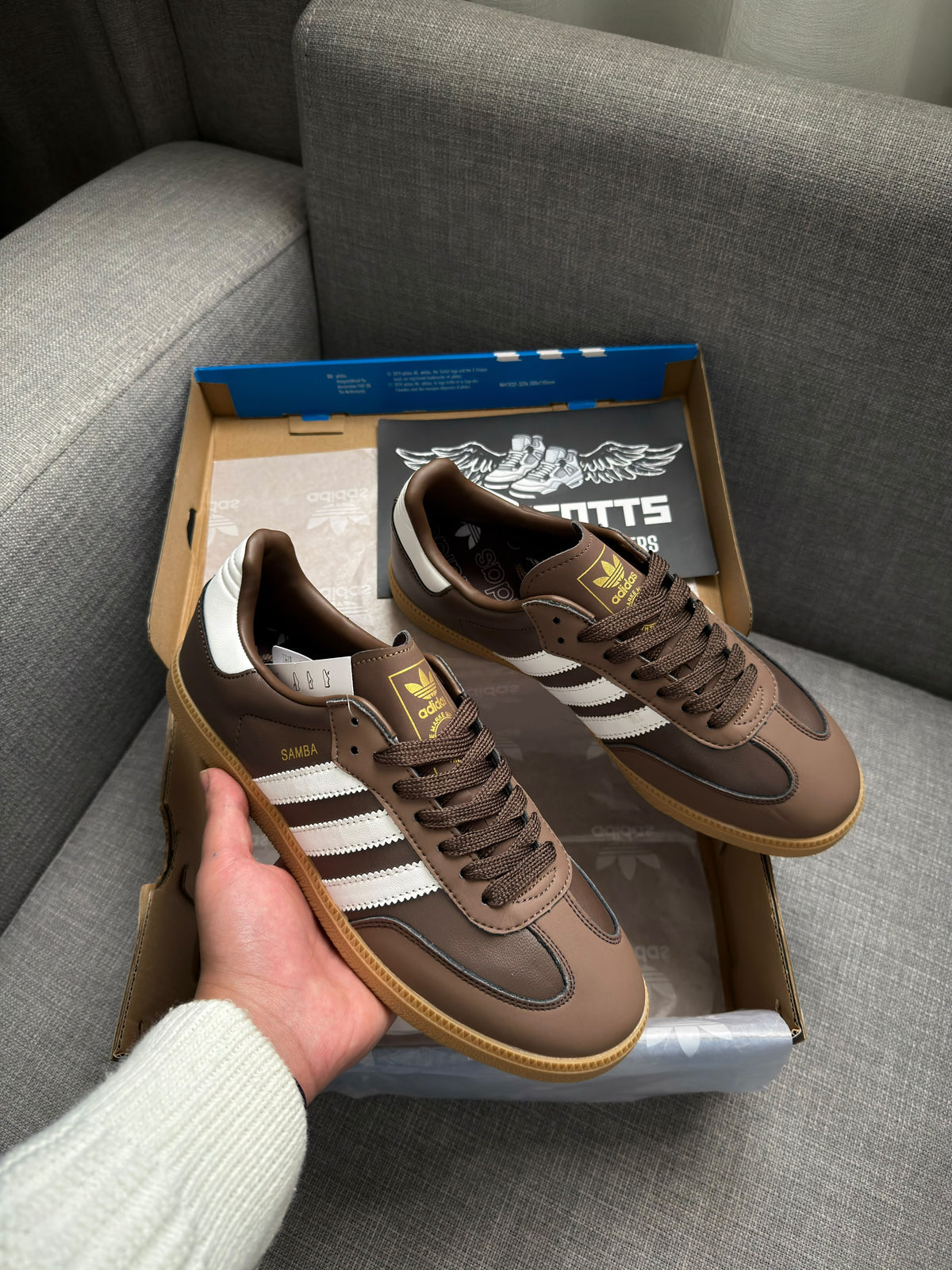 adidas samba brown putty