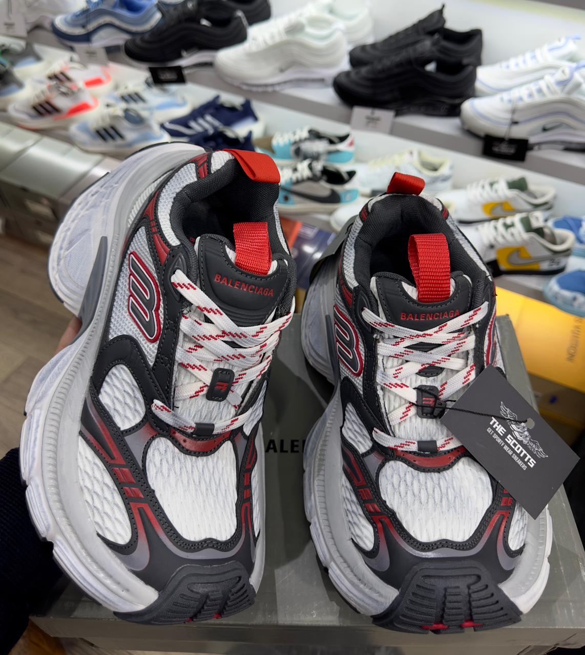 Balenciaga 10XL grey red