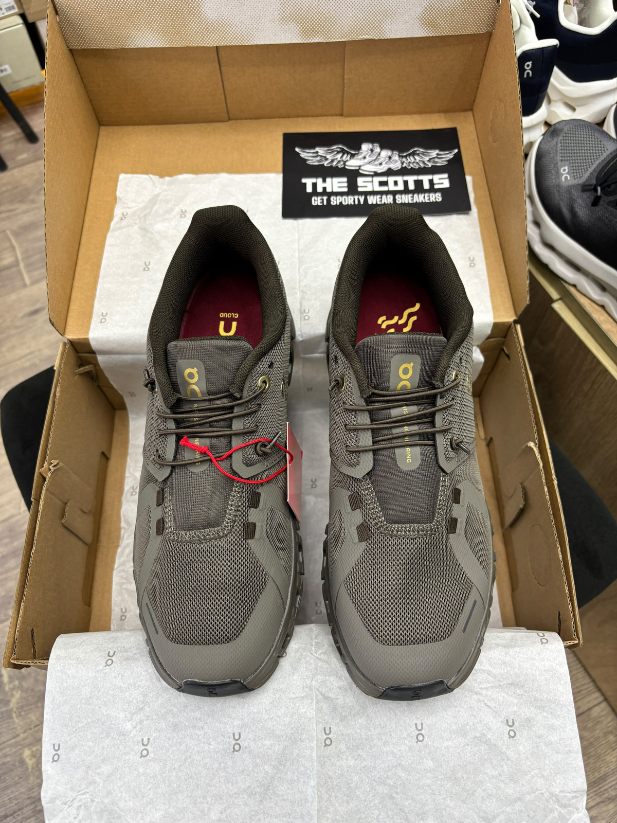 On Cloud 6 "Year of the Horse" running sneaker in the Grizzly/Grizzly brown