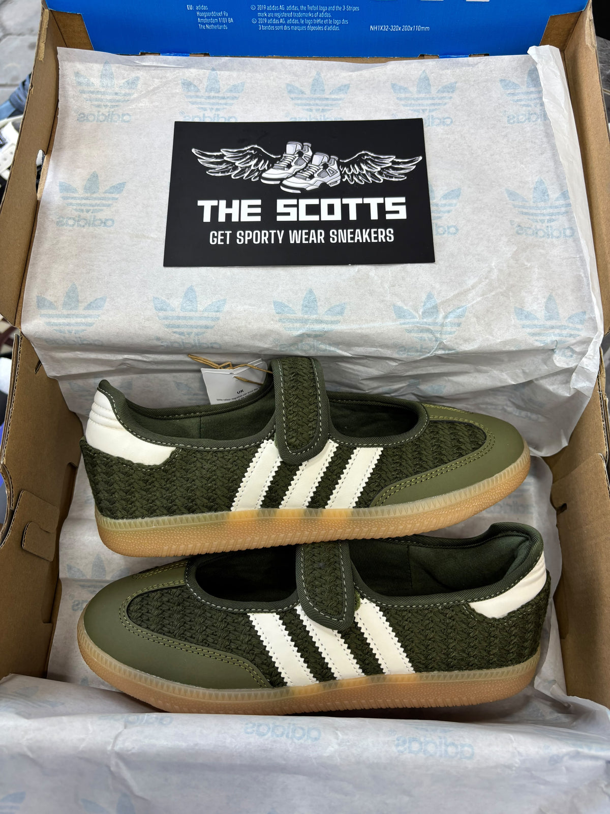 Adidas Samba Jane in Olive Green
